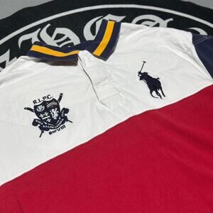 Navy and Red White Polo Ralph Lauren Polo Big Pony